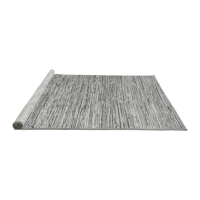 Sideview of Machine Washable Oriental Gray Modern Rug, wshabs1836gry
