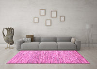 Machine Washable Oriental Pink Modern Rug, wshabs1836pnk