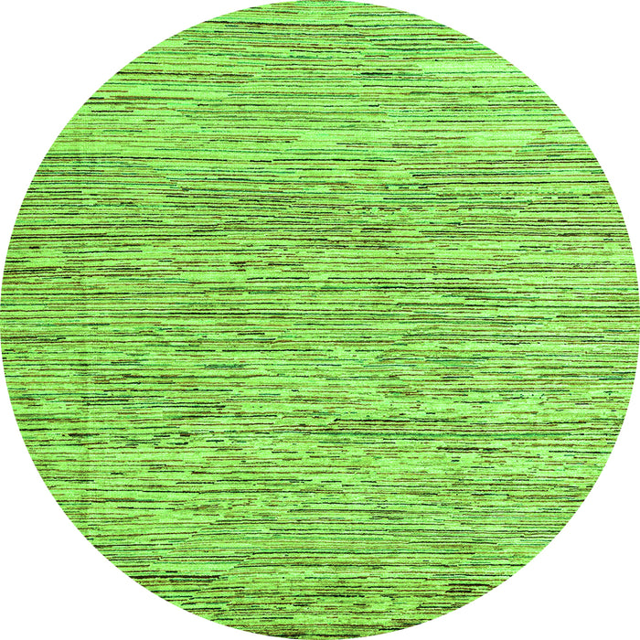 Round Oriental Green Modern Rug, abs1836grn