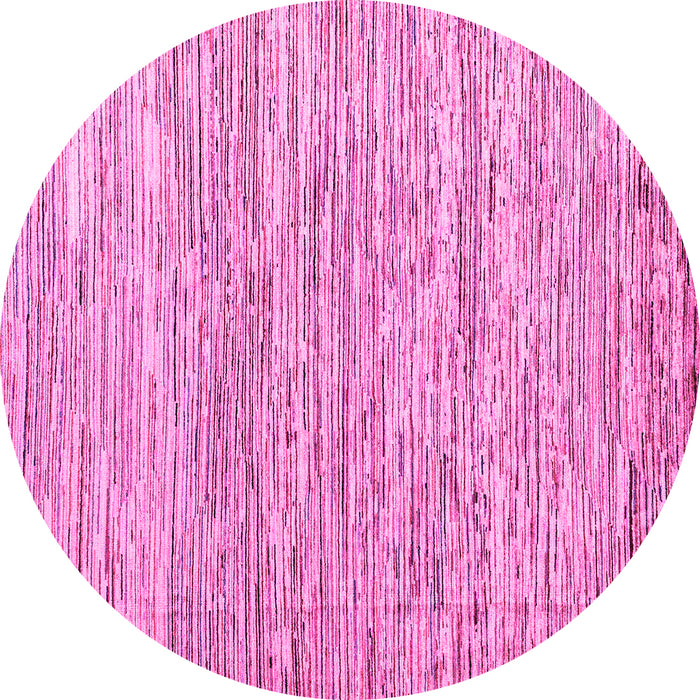 Round Oriental Pink Modern Rug, abs1836pnk