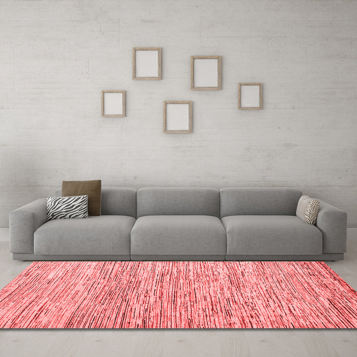 Modern Red Washable Rugs