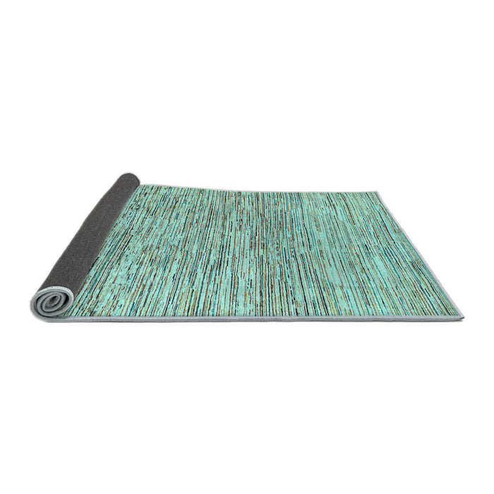 Sideview of Oriental Light Blue Modern Rug, abs1836lblu