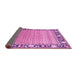 Sideview of Oriental Pink Modern Rug, abs1837pnk