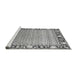 Sideview of Machine Washable Oriental Gray Modern Rug, wshabs1837gry