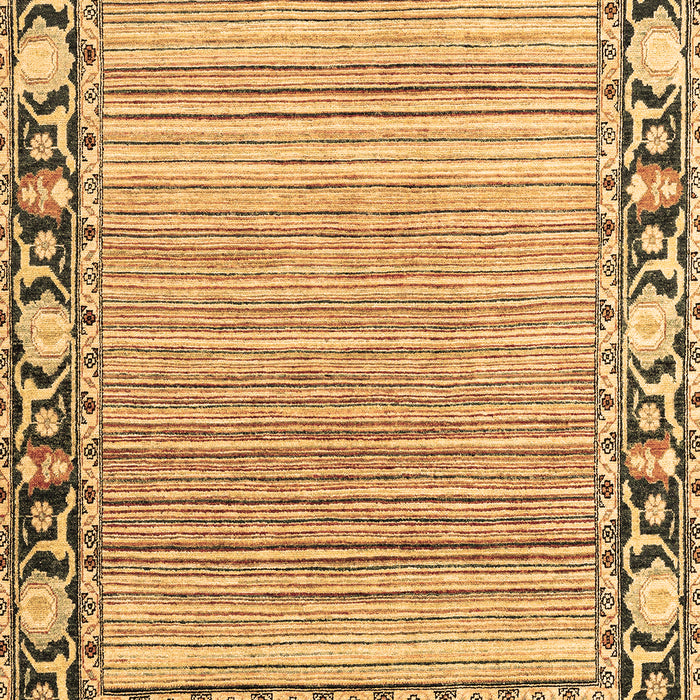 Machine Washable Oriental Brown Modern Rug, wshabs1837brn