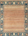 Machine Washable Abstract Chestnut Brown Rug, wshabs1837