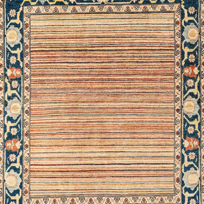 Machine Washable Abstract Chestnut Brown Rug, wshabs1837