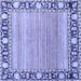 Square Oriental Blue Modern Rug, abs1837blu