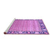 Sideview of Machine Washable Oriental Purple Modern Area Rugs, wshabs1837pur