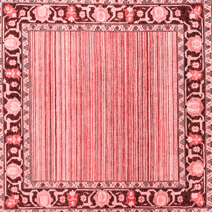 Machine Washable Oriental Red Modern Rug, wshabs1837red