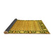 Sideview of Oriental Yellow Modern Rug, abs1837yw