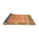 Sideview of Oriental Orange Modern Rug, abs1837org