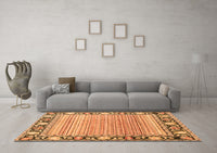 Machine Washable Oriental Orange Modern Rug, wshabs1837org