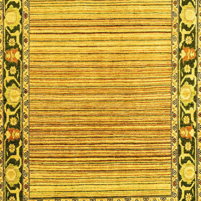 Oriental Yellow Modern Rug, abs1837yw