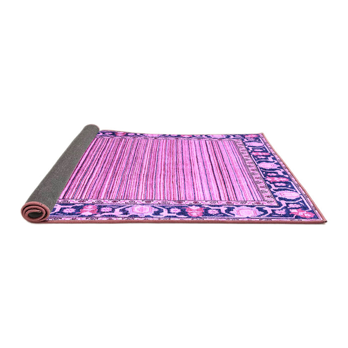 Sideview of Oriental Purple Modern Rug, abs1837pur