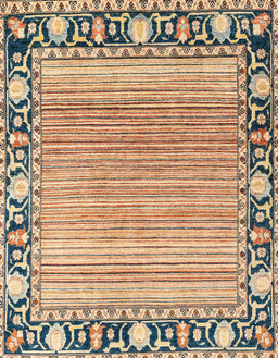 Abstract Chestnut Brown Oriental Rug, abs1837
