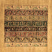 Square Oriental Brown Modern Rug, abs1838brn