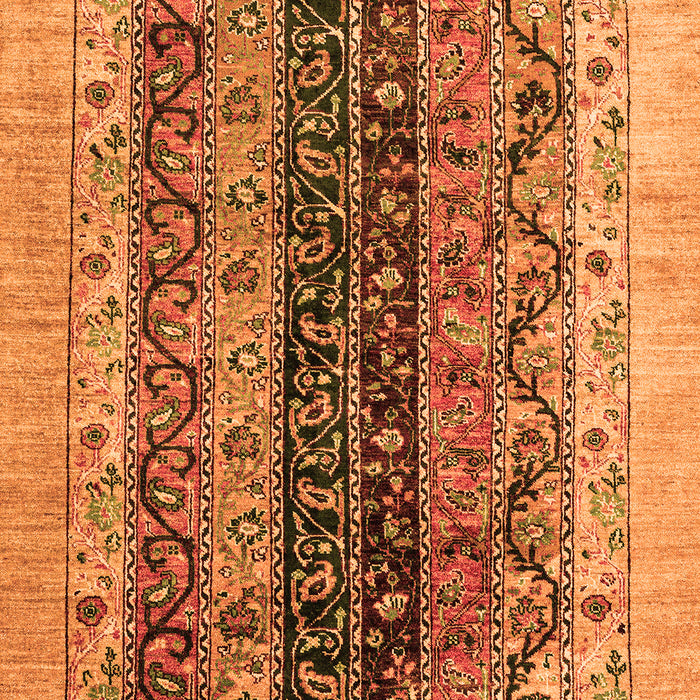 Machine Washable Oriental Orange Modern Area Rugs, wshabs1838org