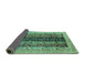 Sideview of Oriental Turquoise Modern Rug, abs1838turq