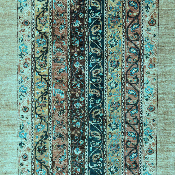 Oriental Light Blue Modern Rug, abs1838lblu