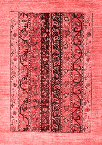 Oriental Red Modern Rug, abs1838red