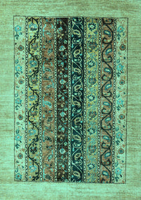 Oriental Turquoise Modern Rug, abs1838turq