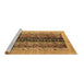 Sideview of Machine Washable Oriental Brown Modern Rug, wshabs1838brn