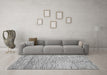 Machine Washable Oriental Gray Modern Rug in a Living Room,, wshabs1839gry