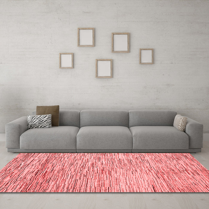 Modern Red Washable Rugs