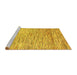 Sideview of Machine Washable Oriental Yellow Modern Rug, wshabs1839yw