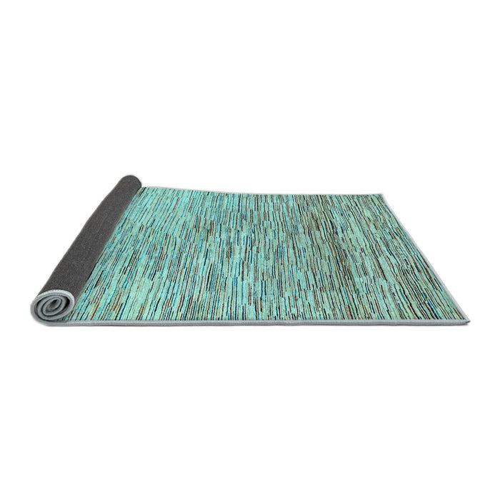 Sideview of Oriental Light Blue Modern Rug, abs1839lblu