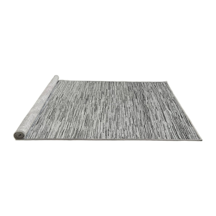 Sideview of Machine Washable Oriental Gray Modern Rug, wshabs1839gry