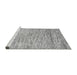 Sideview of Machine Washable Oriental Gray Modern Rug, wshabs1839gry