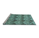 Sideview of Machine Washable Abstract Light Blue Modern Rug, wshabs183lblu