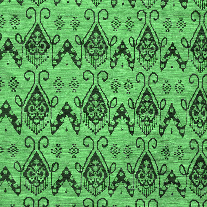 Machine Washable Abstract Emerald Green Modern Area Rugs, wshabs183emgrn