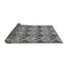 Sideview of Abstract Gray Modern Rug, abs183gry