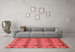 Modern Red Washable Rugs