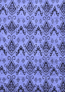 Abstract Blue Modern Rug, abs183blu