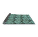 Sideview of Abstract Light Blue Modern Rug, abs183lblu