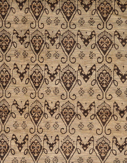 Abstract Saddle Brown Modern Rug, abs183