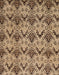 Abstract Saddle Brown Modern Rug, abs183