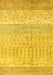 Machine Washable Oriental Yellow Modern Rug, wshabs1840yw