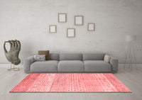 Machine Washable Oriental Red Modern Rug, wshabs1840red