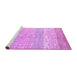 Sideview of Machine Washable Oriental Purple Modern Area Rugs, wshabs1840pur