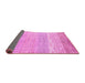 Sideview of Oriental Pink Modern Rug, abs1840pnk