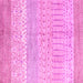 Square Oriental Pink Modern Rug, abs1840pnk