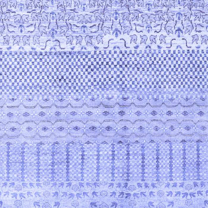 Machine Washable Oriental Blue Modern Rug, wshabs1840blu