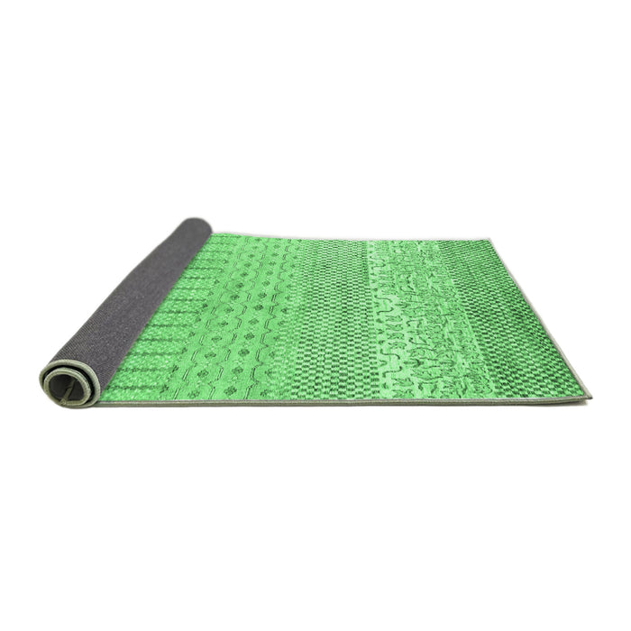 Sideview of Oriental Emerald Green Modern Rug, abs1840emgrn