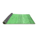 Sideview of Oriental Emerald Green Modern Rug, abs1840emgrn