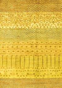 Oriental Yellow Modern Rug, abs1840yw